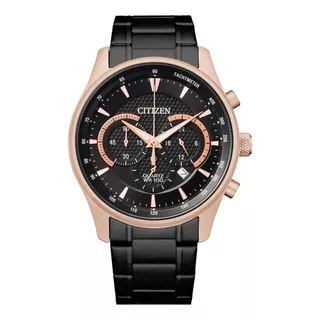 Reloj Citizen Quartz Chrono An819655e Hombre Color De La Malla Negro Color Del Bisel Negro Color Del Fondo Negro