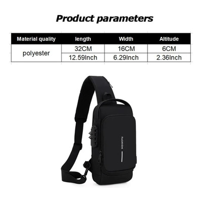 Bolso De Seguridad Morral Anti Robo Puerto Usb Impermeable