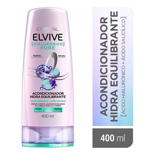 Acondicionador Hialuronico Pure Elvive L´oréal Paris 400 Ml