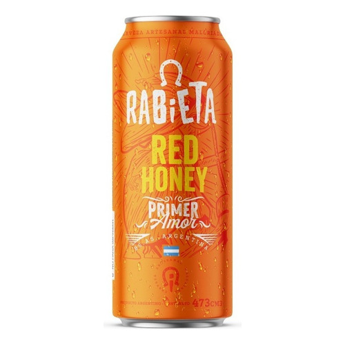 Cerveza Artesanal Red Honey Rabieta 473 Ml