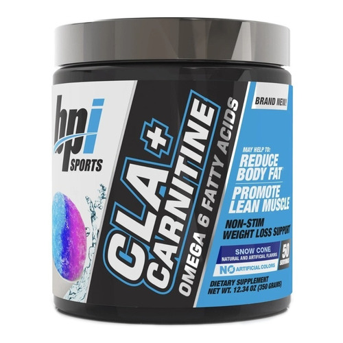 Suplemento en polvo BPI Sports  CLA + Carnitine cla matrix sabor snow cone en pote de 350g