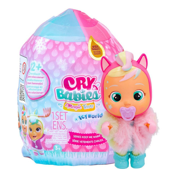 Mini Cry Babies Ice World Muñeca Sorpresa Bebes Llorones