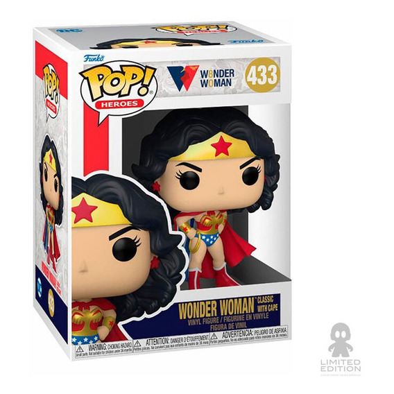 Funko Pop: Wonder Woman - Wonder Woman Classic W/ Cape 433