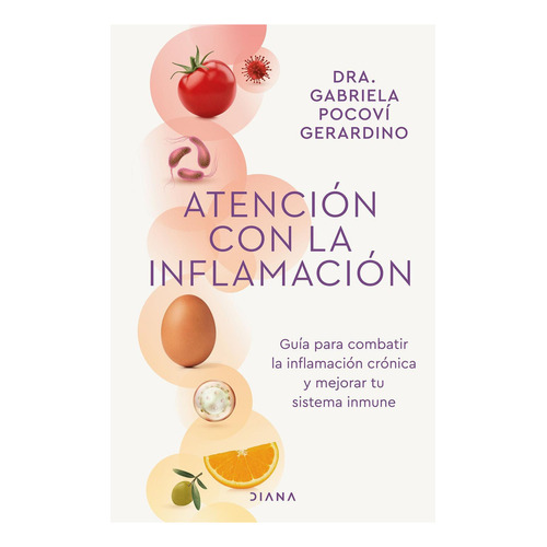 Atencion Con La Inflamacion: No, de Dra. Gabriela Pocovi Gerardino., vol. 1. Editorial Diana, tapa pasta blanda, edición 1 en español, 2023