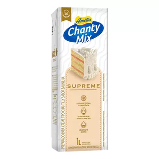 Creme Chantilly Baunilha Amélia Chanty Mix Supreme Caixa 1l