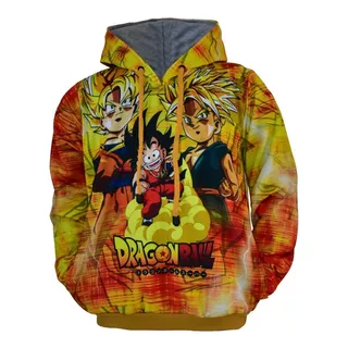 Buzo 3d Dragon Ball Z Anime Buso Saco Ropa Unisex