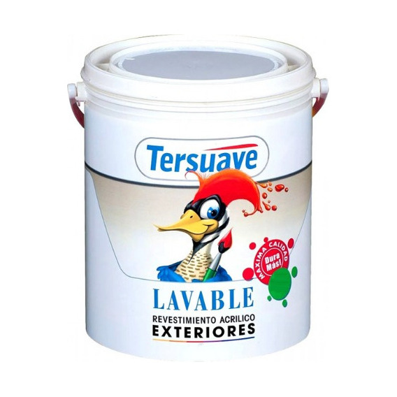 Pintura Exterior Lavable Látex Color A Tersuave 4 L Ambito Color Azul Traful