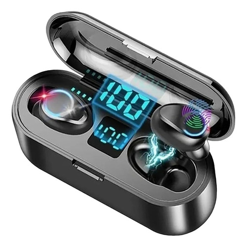 Audifonos Bluetooth F9 Táctil Handsfree Gamer Color Negro