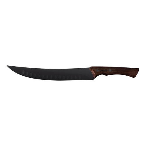 Cuchillo Carnicero 25 Cm Churrasco Acero Inox Tramontina Color Negro