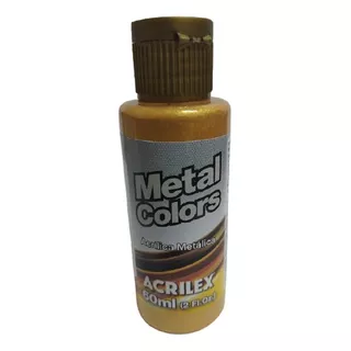 Tinta Acrílica Metal Colors Ouro - 532 - Acrilex - 60ml
