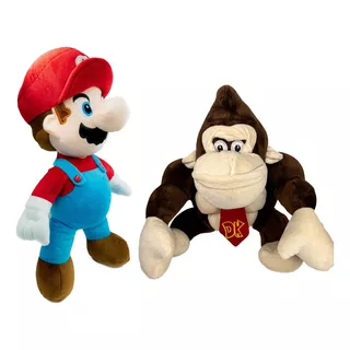 Peluche De Mario Bros 45 Cm Y Donkey Kong Calidad Premium
