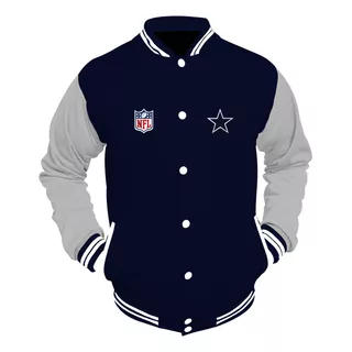 Chamarra Varsity Genérica Tipo Dallas Cowboys