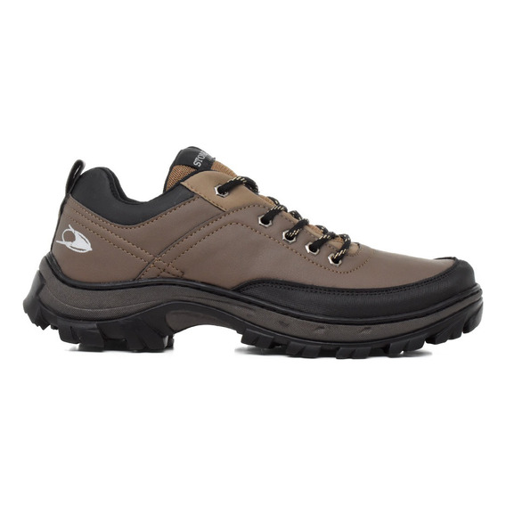 Zapatilla Trekking Hombre Impermeable Montañismo Stone 4100