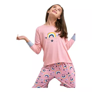 Pijama Mora Para Nena/adolescente Mga Larga C/pantalón.z816