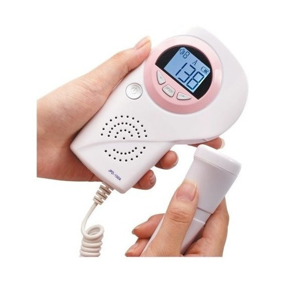 Doppler Fetal 3.0 Mhz, Port. Pantalla Lcd Blanca Color Blanco