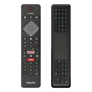 Control Remoto Philips Netflix Teclado Alfa Smart Tv Led Lcd