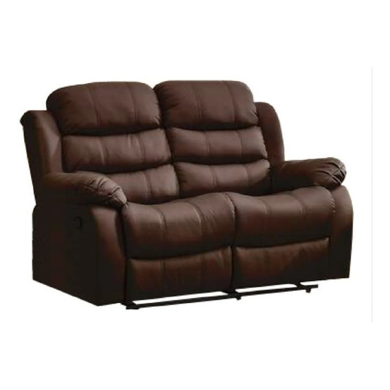 Sillon 2 Cuerpos Sofa Reclinable En Pu Living Beverly