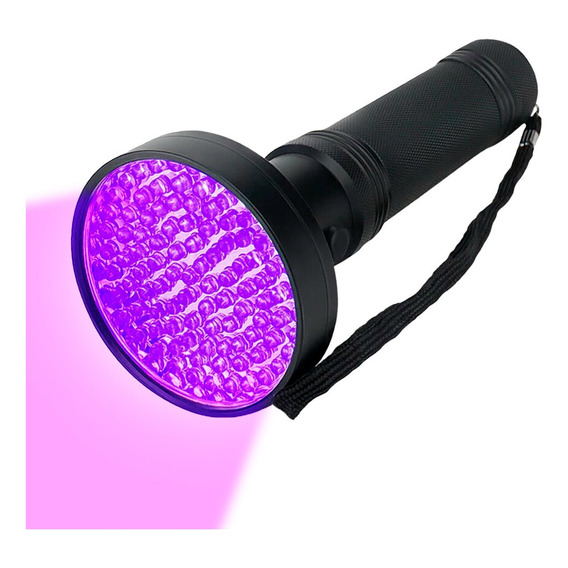 Linterna Uv Gadnic 100 Led Detector De Luz Negra De Mano Color de la luz Negro