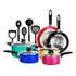 Juego De Ollas Resistente 15 Piezas Nutrichef Nccwcor15