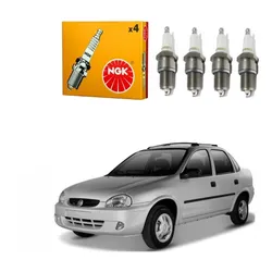  Jogo Velas Ngk Corsa Sedan 1.0 8v 1998 A 2002