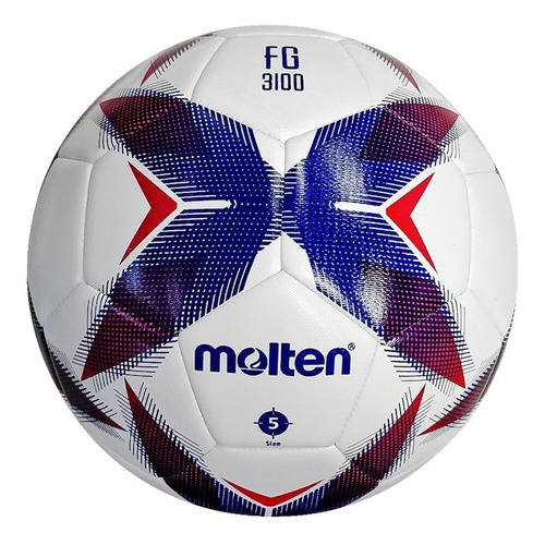 Balón Futbol Molten Forza Híbrido F5r3100 No.5 Color Azul/rojo