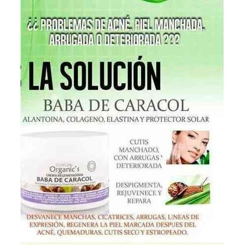 crema Crema Facial de Baba de Caracol Florigan Organic's