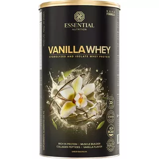 Suplemento Em Pó Essential Nutrition  Vanilla Whey Proteína Vanilla Whey Sabor  Baunilha Em Lata De 900g