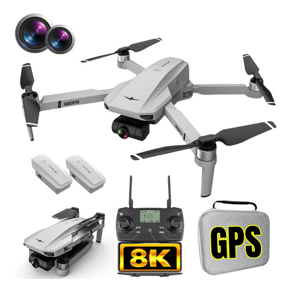 Drone Profesional Gps 8k Cámara 3 Ejes Sin Escobillas 1200m