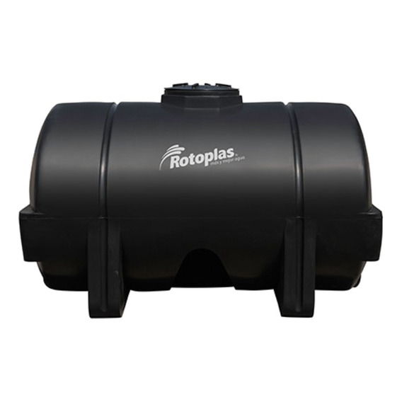 Tanque de agua Forteplas Rotoplas Bicapa horizontal polietileno 2000L negro de 140 cm x 125 cm