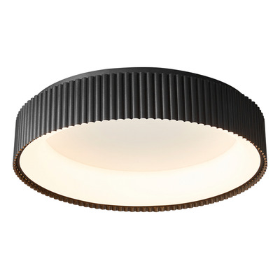 Plafon Led Zumo M 47cm Negro Dimerizable Diseño Moderno