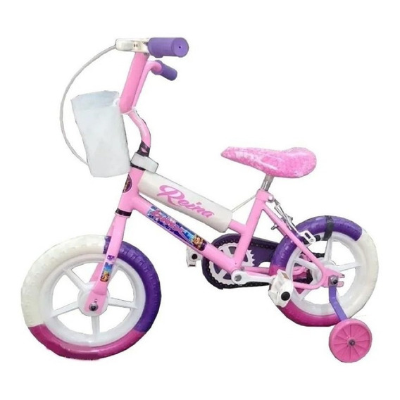 Bicicleta infantil infantil Zambito BIC81CH R12 color rosa con ruedas de entrenamiento  
