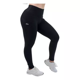 Leggin Licra Deportivo Aloo Yogaa Sport Fit Unitalla Negro