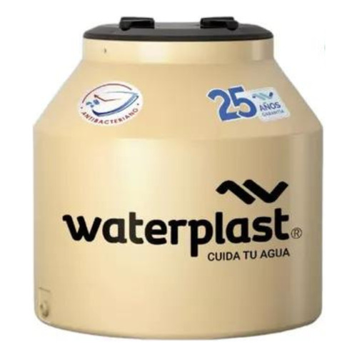 Tanque De Agua Tricapa Reforzado Waterplast 300 Litros Chico Color Crema