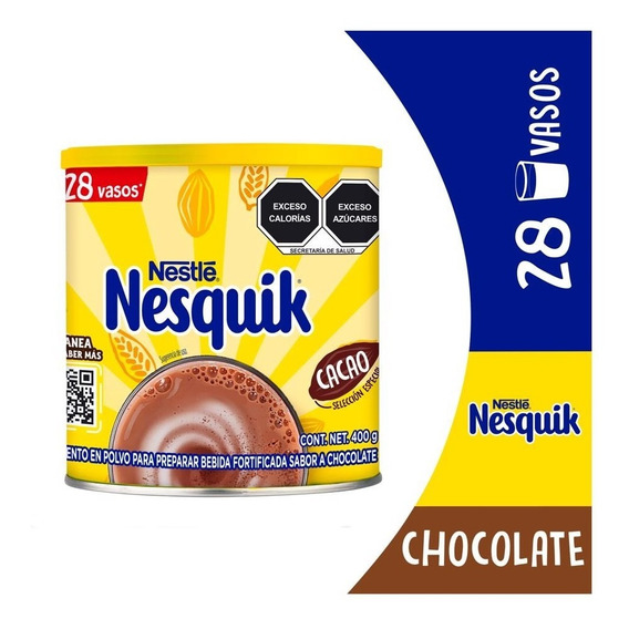 Alimento En Polvo Nesquik Chocolate Lata 400gr 