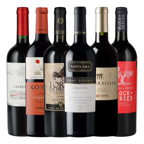 6x Vinos Colección De Carménère