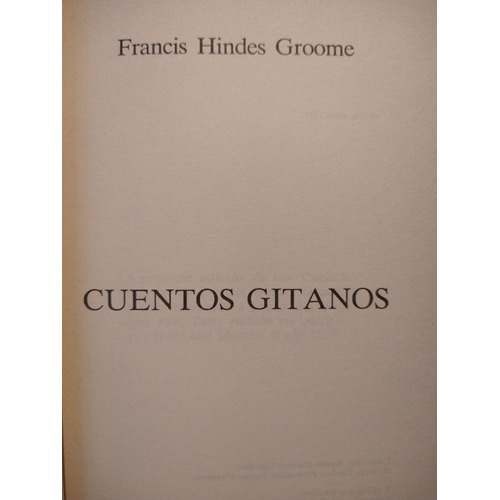 Cuentos Gitanos - F. Himdes Groome - Miraguano - B