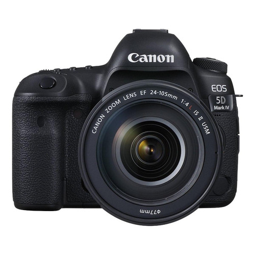 Cámara Canon 5d Mark Iv Con Lente Ef 24-105mm F/4l Is Ii Usm Color Negro