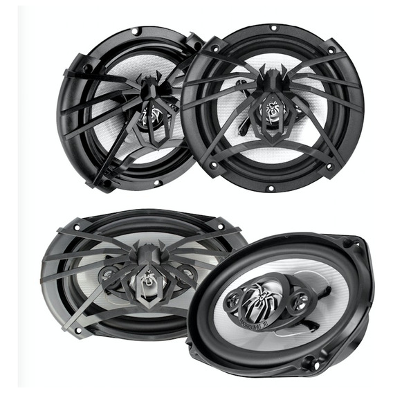 Kit Bocinas 2 Pares 6x5, 6x9 Cono Plata Soundstream