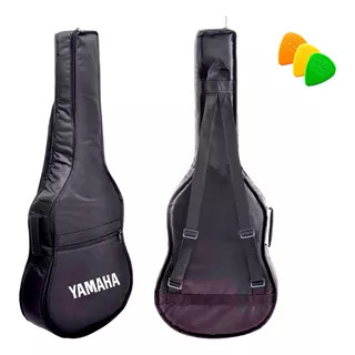 Capa Bag Almofadada Luxo P/ Violão Yamaha Com Alças E Bolso