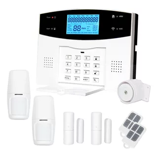 Kit 4 Alarma Domiciliaria Inalambrica Celular Wifi Gsm Pstn 