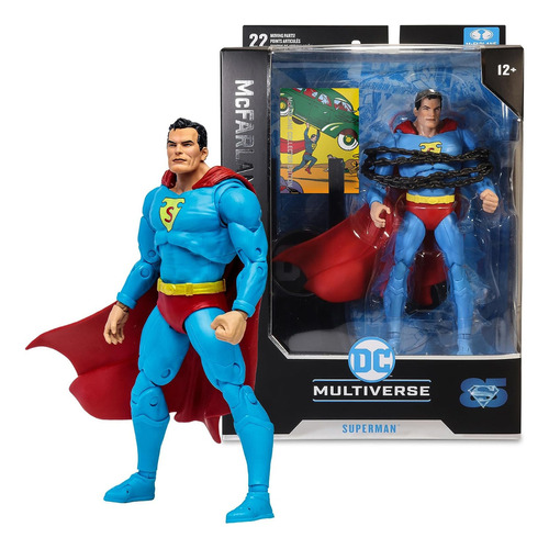 Figura de acción  Superman Collector Edition Action Comics 1 Superman Action Comics #1 Platinum Edition de McFarlane Toys DC Multiverse