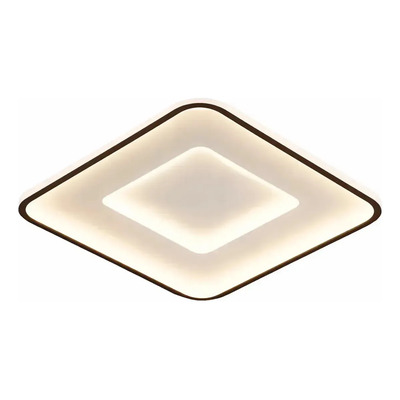 Plafon Led Prisma 40cm Negro Diseño Moderno Cct Lda80028-n Negro Interior