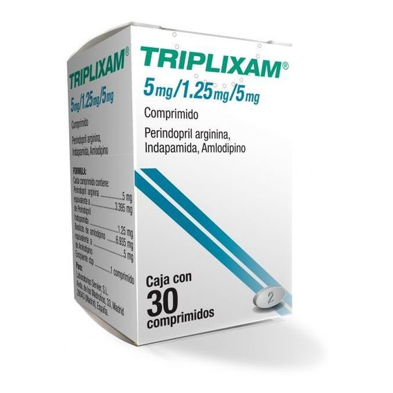 Triplixam 30 Comprimidos 5/1.25/5mg