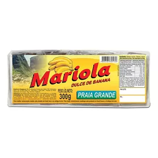 Mariola De Banana 300g Praia Grande - Caixa Com 12un