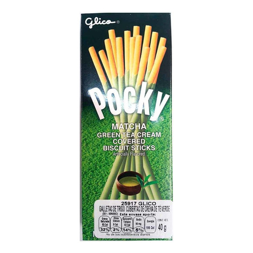 Galletas Ezaki Sabor Té Verde Glico 40g