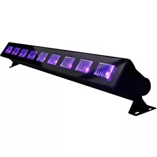 02 Ribalta Led Luz Negra Uv Efeito Neon 50cm 9 Leds