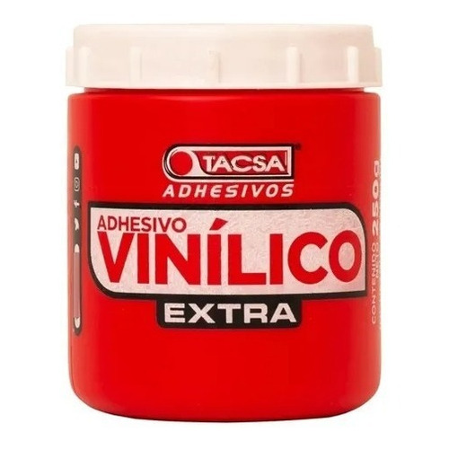 Adhesivo Vinílico Extra Tacsa X 250grs color blanco
