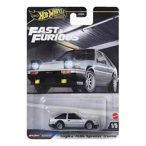 Hot Wheels Premium Toyota Ae86 Sprinter Trueno Color Plateado