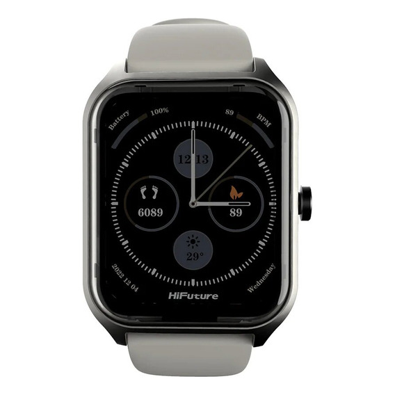 Reloj Inteligente Smartwatch Hifuture Ultra2 Pro Banda Extra Color De La Caja Gris Color De La Malla Gris Color Del Bisel Gris Diseño De La Malla Silicona