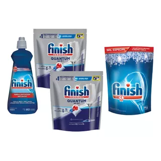 Finish Pack Quantum 30 Tabs.+ Abrillantador 400ml.+ Sal 1 Kg